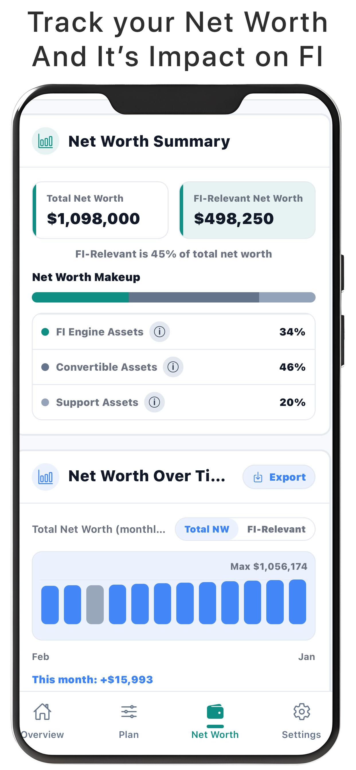 Net worth screen